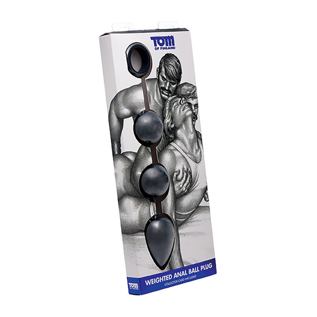 'Weighted Anal Beads met Verzwaarde Kogels - Zwart' - EroticToyzAnal BeadsXR Brands