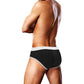 Zwemslip - Zwart Oversized Pootafdruk - M - Pleasureplay Zwemkleding voor HemProwler