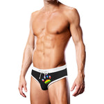 Zwemslip - Zwart Pride Pootafdruk - S - EroticToyzZwemkleding voor HemProwler