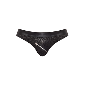 Zip Bikini - XL met Abstract Patroon in Burnout-Stof