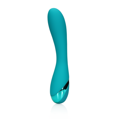 Zachte Siliconen G-Spot Vibrator - Teal Blue