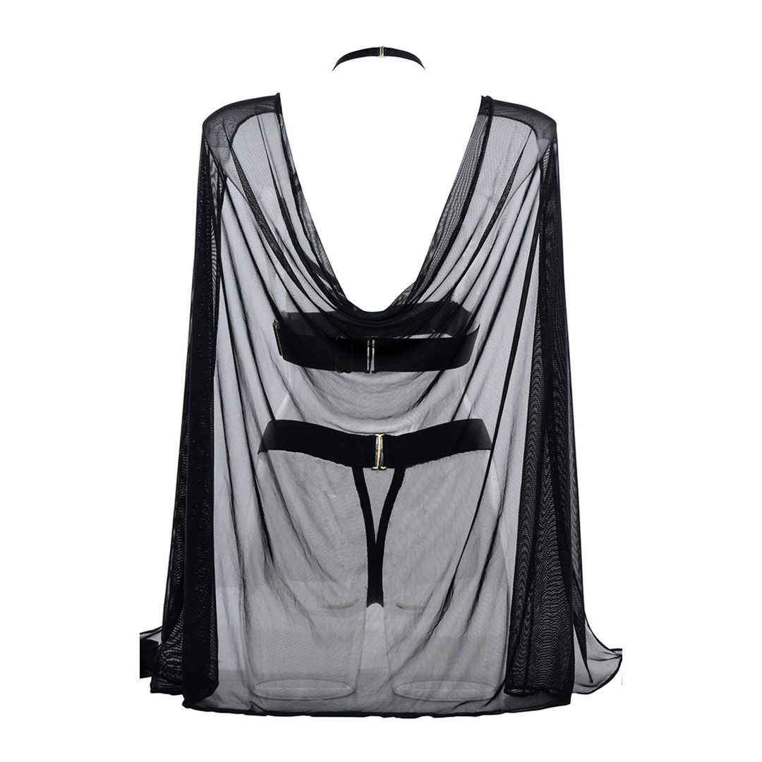 Allure Harness Set Zwart - Pleasureplay Strings en SlipjesAllure